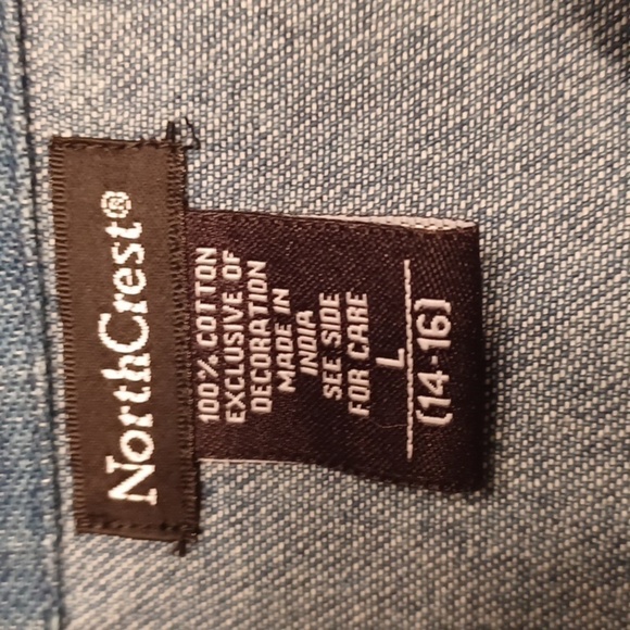 NORTHCREST 100% COTTON JEAN JACKET - Picture 6 of 7